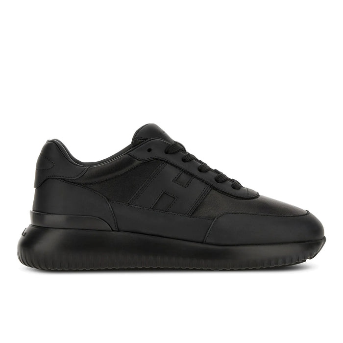 Hogan: Sneakers homme Interactive³ en cuir nappa noir souple