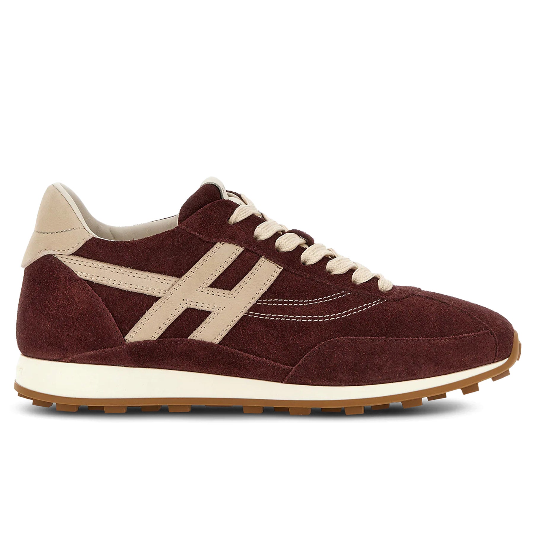 Suede Sneakers in Burgundy – SANGIORGIO