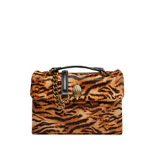 Sac Kensington en cuir camel léopard