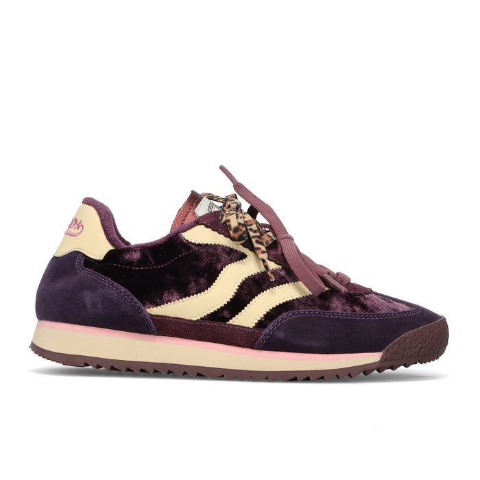 MRP Star: Zapatillas de mujer modelo Utah en ante y terciopelo violeta