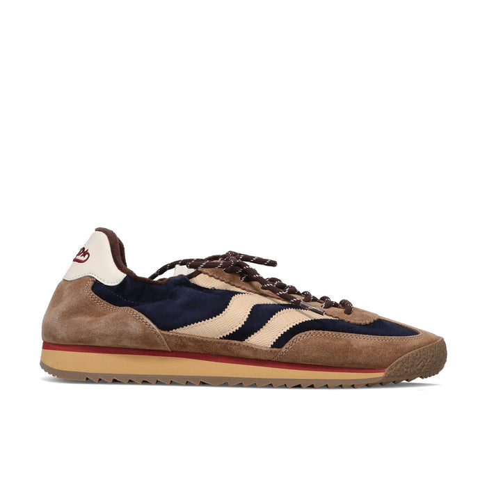 MRP Star: Zapatillas para hombre modelo Utah en ante taupe y velour azul oscuro