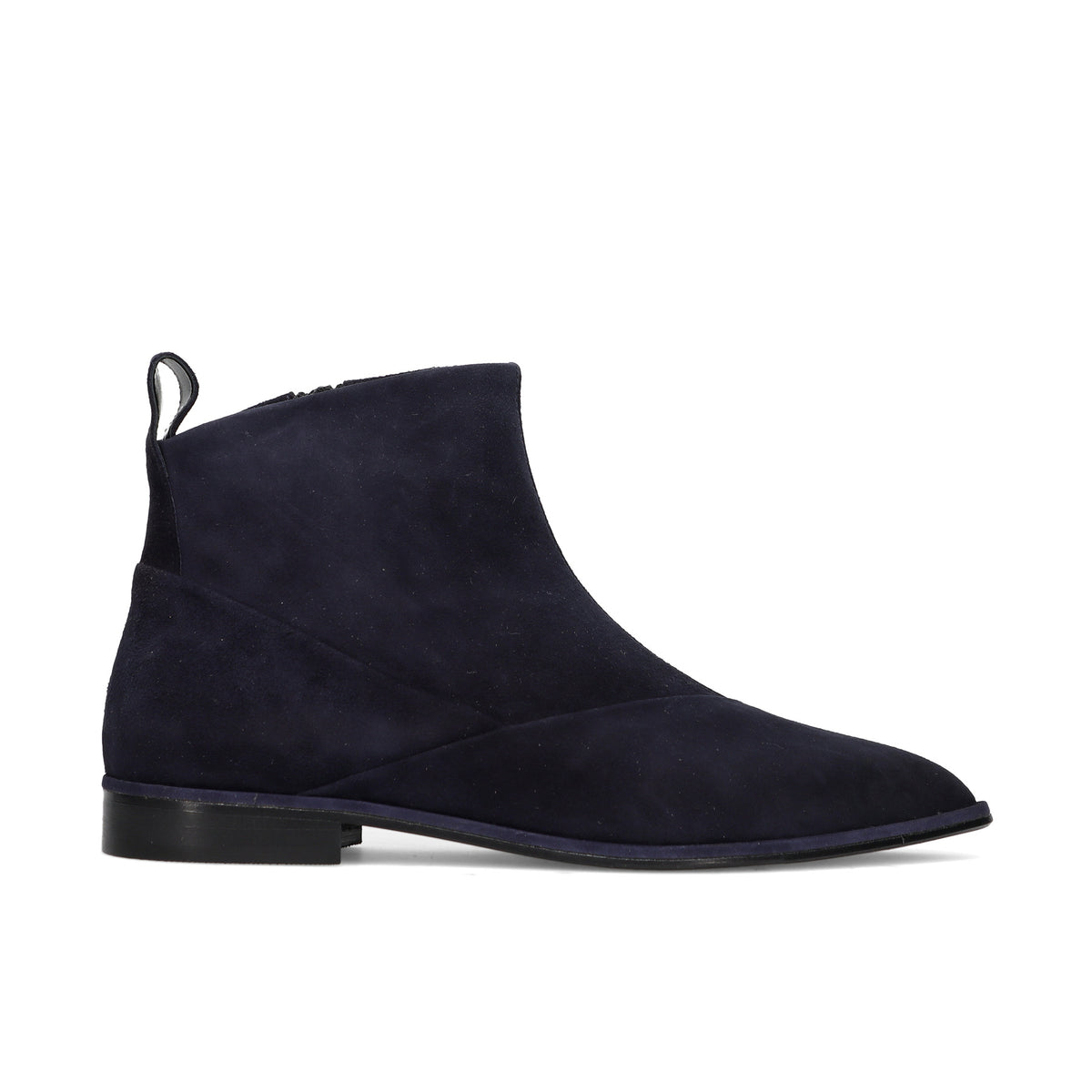 Napoleoni: Water-repellent grey suede ballerina flat with eyelets and lace