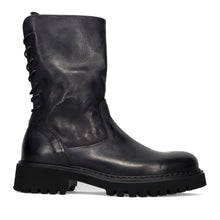 Bikers cuir vintage noir