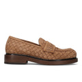 PONS QUINTANA: Mocassin femme Seline en daim marron clair