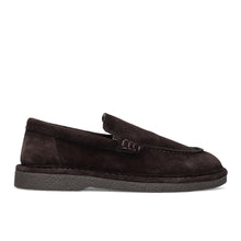 Loafer suède donkerbruin