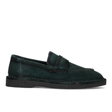 Mocassin suède groen