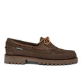 SEBAGO: Mocasines Docksides Ranger para hombre en nobuck marrón oscuro con suela tipo tanque