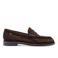 TAMARIS: Comfortable women's shoe in water-repellent crinkled suede, brown