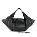 VIC MATIE': Damen-Schultertasche Tabita aus weichem schwarzem Kalbsleder