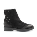 Dei Colli ankle boots in black suede with studs
