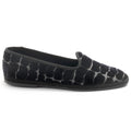 Cristina di Milano black embossed velvet Friulane shoes