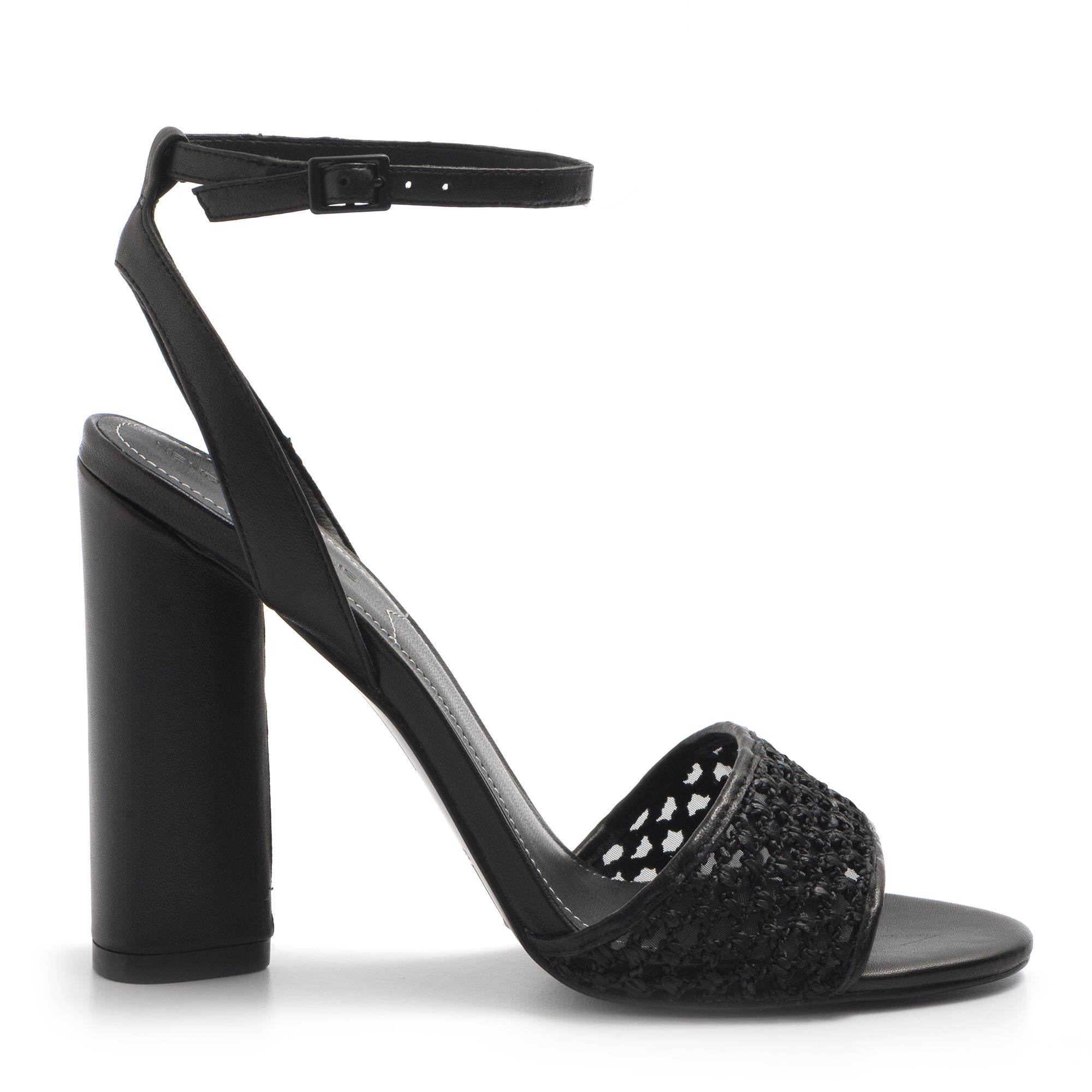 Kendall + Kylie Genna sandal in black with high heel