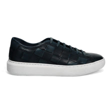 Trex blauw leer