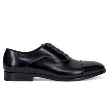 Chaussure oxford homme Fabi noire en cuir brossé