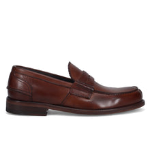 Mocassin college Jerold Wilton en cuir brossé marron