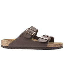Sandalia Birkenstock Arizona marrón oscuro en birko-flor