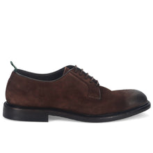 Zapato derby de hombre Green George en ante sin forro marrón oscuro