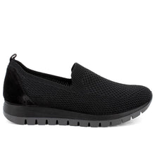Slip-on chaussette femme Igi&Co en tissu noir avec élastique