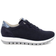 Sneakers femme Igi&Co en tissu et daim bleu
