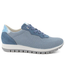 Sneakers femme Igi&Co en tissu et suède bleu clair