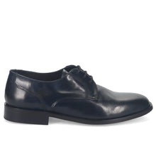 Pawelk's men's derby lace-up shoe in soft blue leather