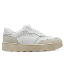 Women's vegan sneaker Tamaris white and light gray