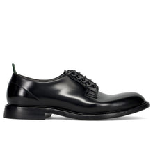 Zapato derby de hombre Green George 3029 en piel cepillada negra