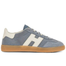 Baskets femme Hogan Cool en daim bleu clair avec H blanche