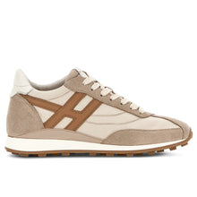 Baskets femme Hogan Athletic en daim et tissu beige