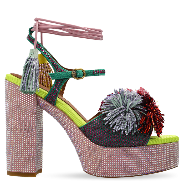 PE26---kurt geiger---POM POM TIE PLATFORM843